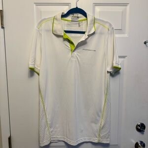 Porsche Design White Polo with Green Highlights New w/tags